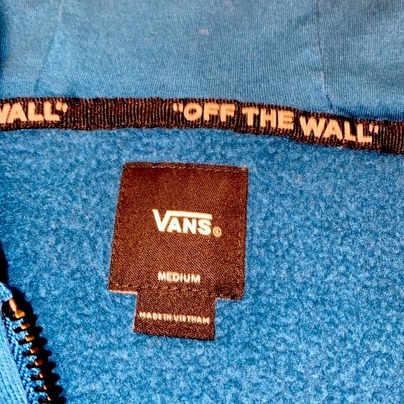 Vans Youth M Moroccan Blue Zip-Up Hoodie - Picture 8 of 8